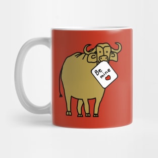 Gold Ox says Be Mine on Valentines Day Mug